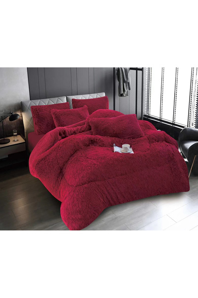FIONNA.RO Fluffy Blanket FLUFFY - Bordeaux