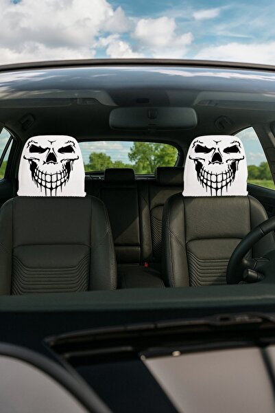 EVPANYA Decorative Car Headrest Covers, Set of 2