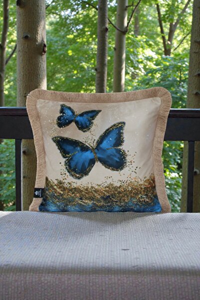 LUX VIE Cushion Cover 45X45 cm Babyface Fabric Double Sided Light Beige Tasse...