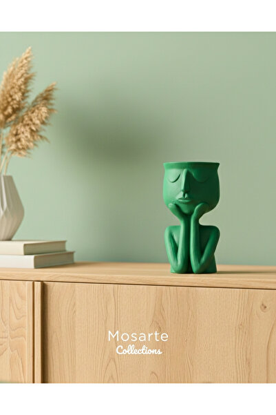 Mosarte مزهرية ديكور على شكل رجل يفكر – وعاء زهور بتصميم نحتي عصري |   تصميم ...