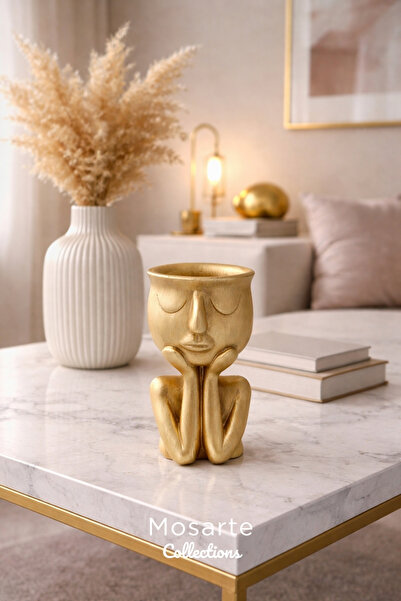 Mosarte مزهرية ديكور على شكل رجل يفكر – وعاء زهور بتصميم نحتي عصري |   تصميم ...