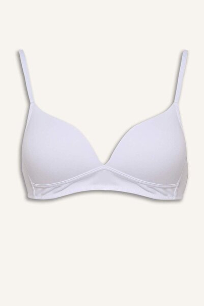 DeFacto Lace Detailed Cotton Covered Padded Underwireless Bra X9027Az26Sp