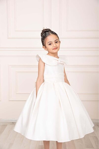 Generic Summer evening dress - beige