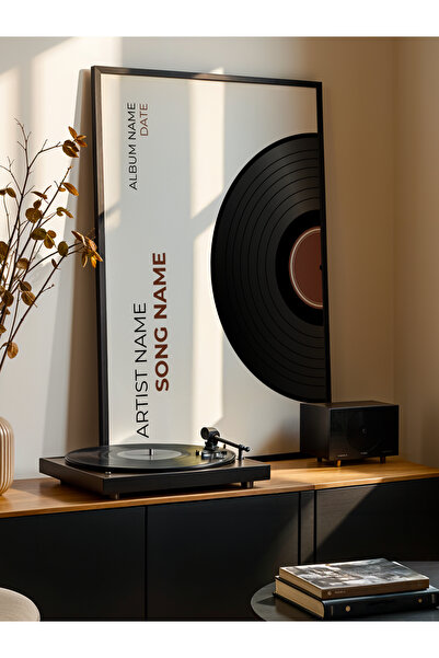 fuart.co Kişiye Özel Anı Plak Poster, Modern Poster, Müzik Poster, Çerçevesiz