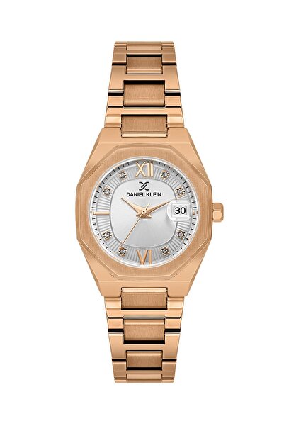Daniel Klein Rose Color Gift Packaged 30 mm Women's Wristwatch and Bracelet