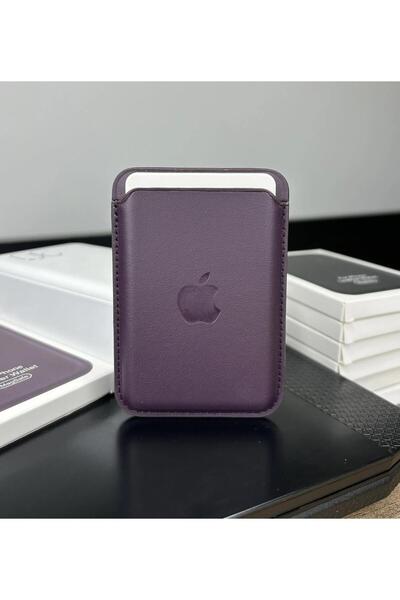 RainyFire Tech MagSafe Animasyonlu Orijinal Deri Cüzdan Tüm Modellerle Uyumlu