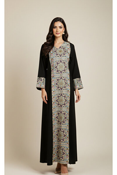 Moda Line Women's jalabiya with rose embroidery