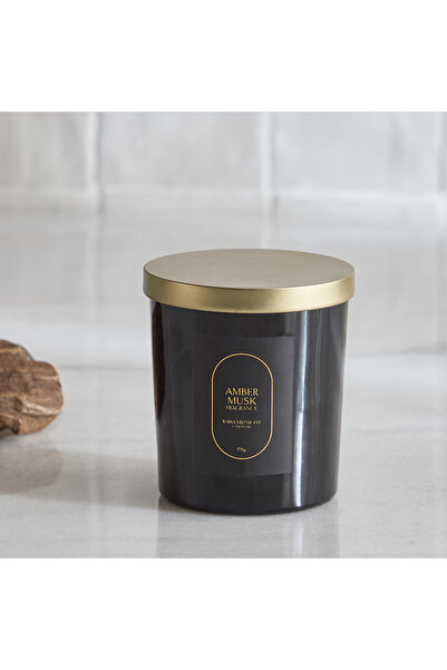 Home Box شمعة رابيا ميدنايت أمبر مسك معطرة في برطمان مع غطاء - 170 غرام