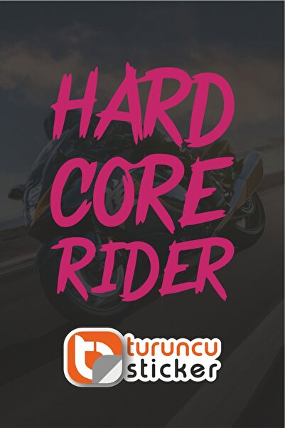 Turuncu Sticker ملصق هارد كور رايدر - للدراجات النارية - الخوذة - اللابتوب - ...