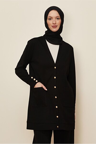 Alvina Button-Detail Suit with Pants 44269