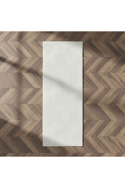 Generic سجادة زارا هينا جاكار من فرو الأرانب - 60 × 150 سم