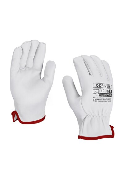 Procera Protective gloves, leather, elastic cuff, X-DRIVER, 11