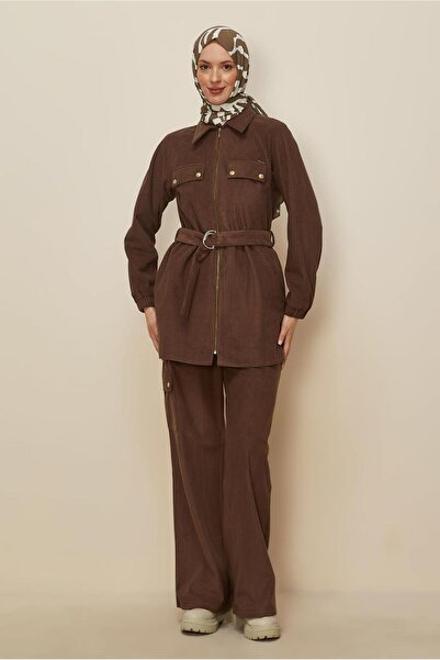 Alvina Velvet Suit with Belted Trousers 44342