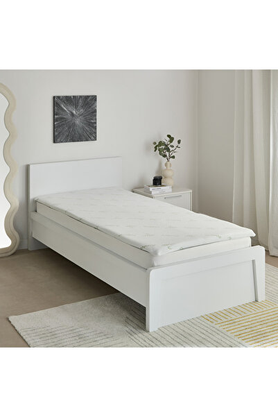 Generic غطاء مرتبة مفرد من إسفنج ميموري فوم من ريلاكس بامبو - 90×200×4 سم