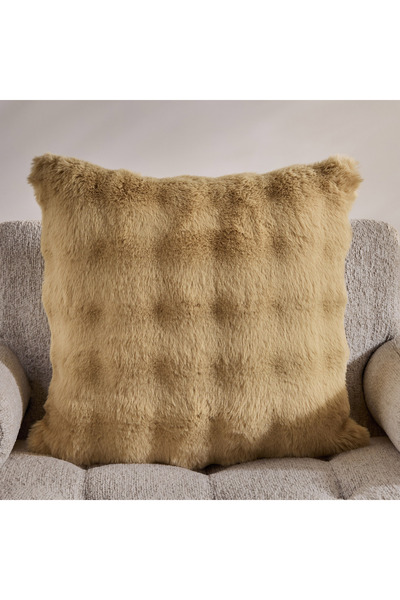 Home Box Ness 2-Side Brushed Bubble Faux Fur Filled Cushion - 50x50 cm