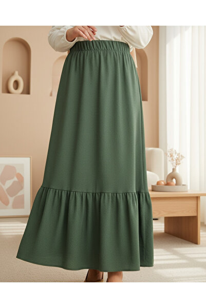 Modamorfo 1886 Long Knitted Skirt - Emerald Green