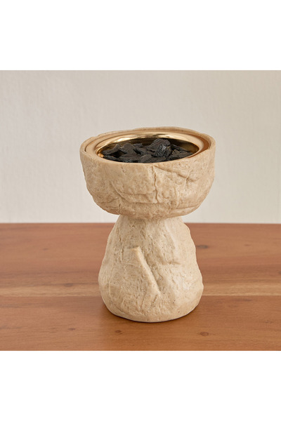 Generic Whyton Travetine Burner - 9x9x12 cm