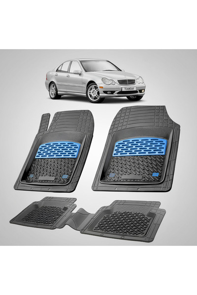 TEAMCAR Πατάκια δαπέδου Mercedes-Benz C-Class W203 2000-2007 | Μπλε