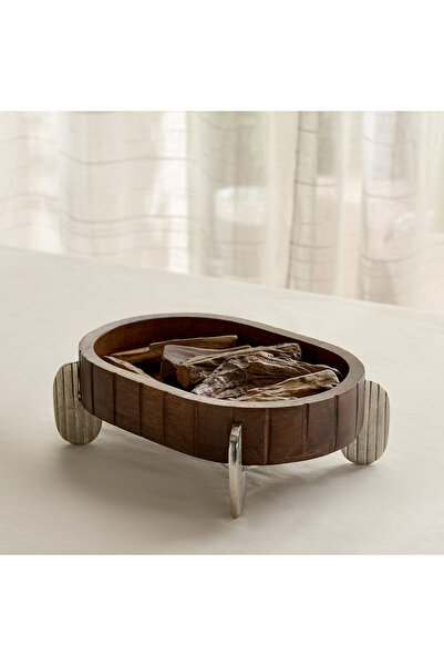 Generic Sifat Terrano Decorative Oval Platter - 30x20x10 cm