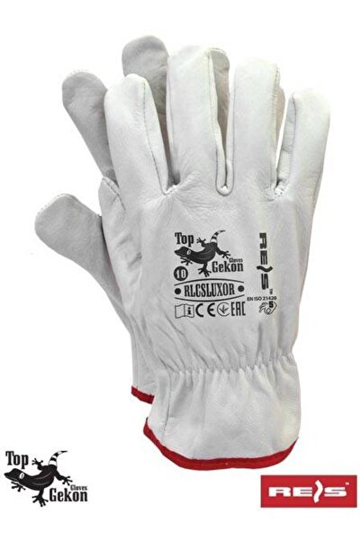Raw-Pol RLCSLUXOR leather safety gloves, size 10