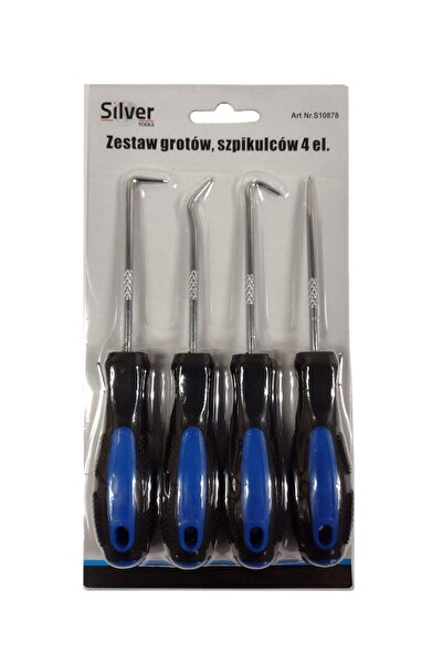 SilverTools Set cârlig și răzuitor de precizie, SilverTools, 4 piese, S10878