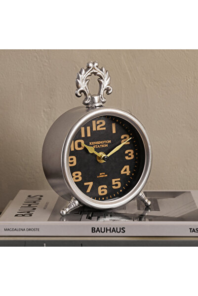 Home Box Maverick Vintage Round Table Clock - 13x6x19 cm