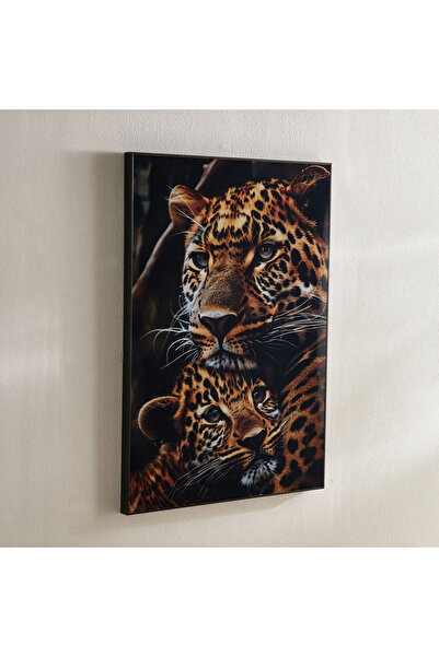 Generic Fossel Tiger Framed Picture - 50x70x2.5 cm