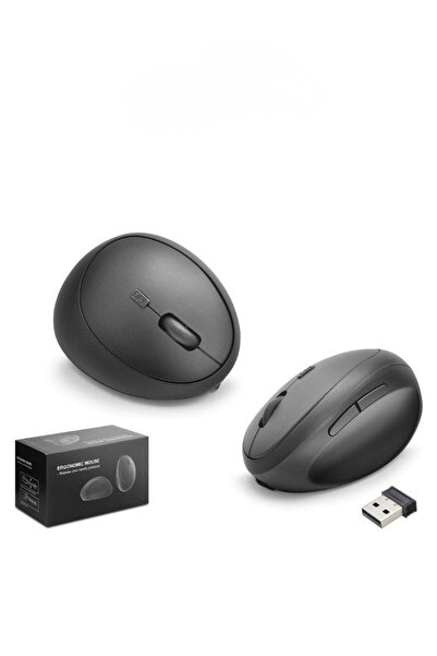 TEKMAKG Ergonomik Dikey Mouse Kablosuz Şarjlı 3200 DPI 6 Tuşlu Bilek Koruyucu...