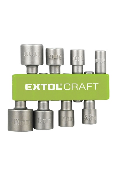 EXTOL CRAFT Drill bit set 8 pcs, EXTOL CRAFT, 10213, 5-13mm, 1/4" drive