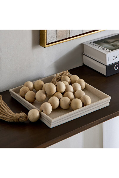 Generic Silton Decorative Tray - 28x2.5x28 cm