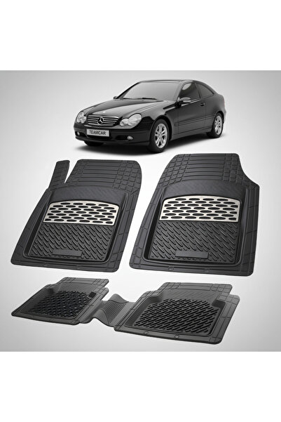 TEAMCAR Mercedes-Benz CL203 Floor Mats Compatible 2000-2008 | Silver