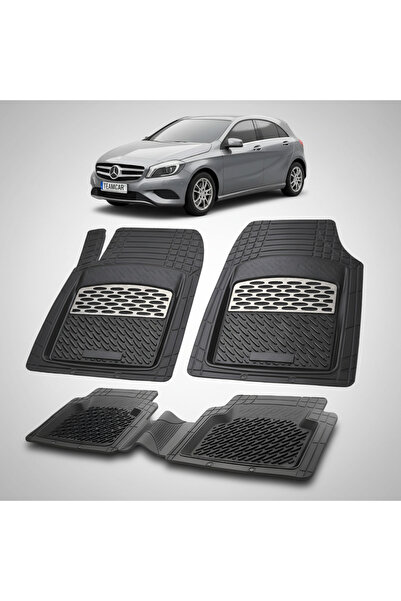 TEAMCAR Πατάκια Αυτοκινήτου Τύπος Tavia Ασημί | Mercedes-Benz A-Class W176 (2...