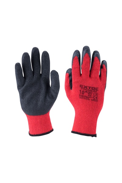 Extol Premium Latex cotton gloves, EXTOL PREMIUM, 8856641, CE, EN 388