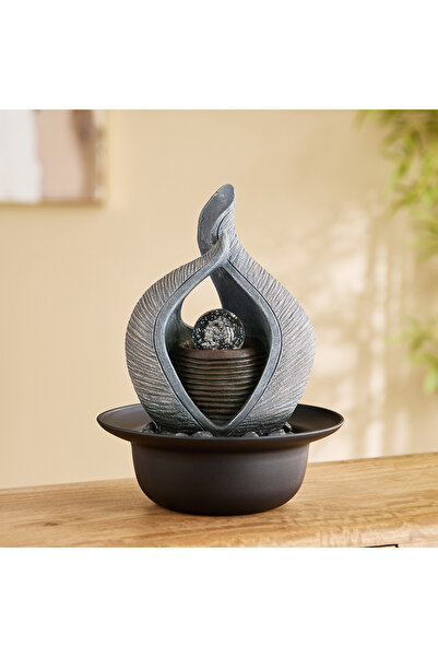 Generic Claro Modern Fountain with Rolling Ball and LED Light - 23x23x30 cm