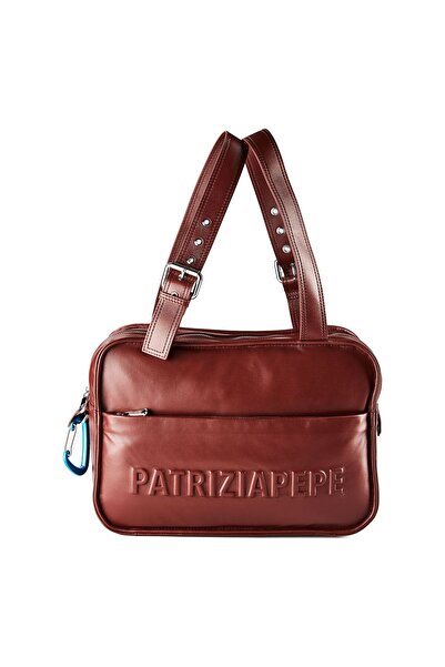 Patrizia Pepe Schultertasche Leder 34 cm