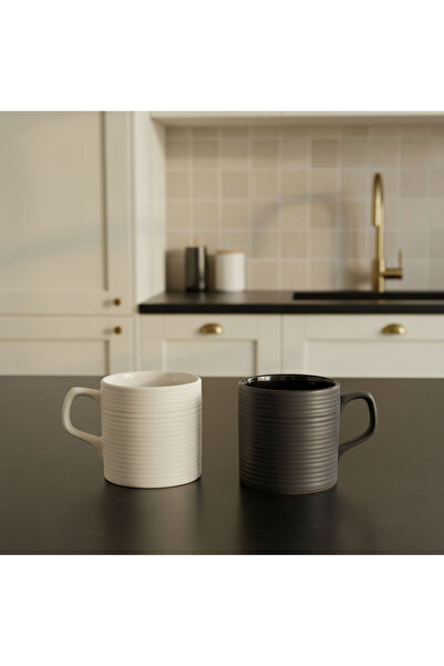 Generic Donna Stoneware 2-Piece Mug Set - 200 ml