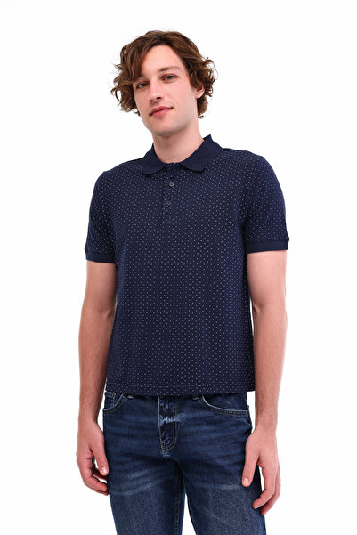 Kinetix MB AOP 12BS110 5FX Lacivert Erkek Kısa Kol T-Shirt