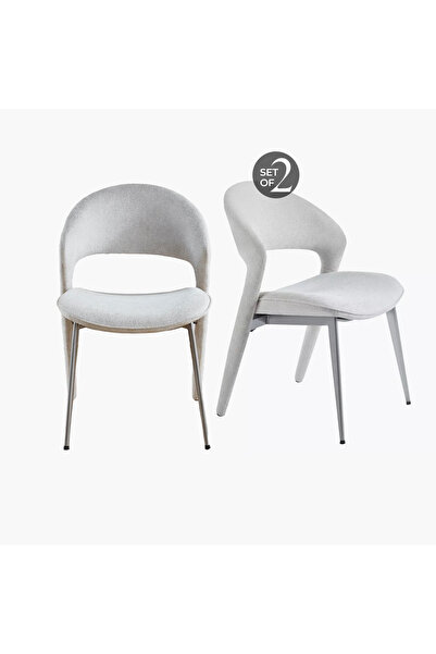 Generic كرسي طعام كانبرا - طقم من قطعتين