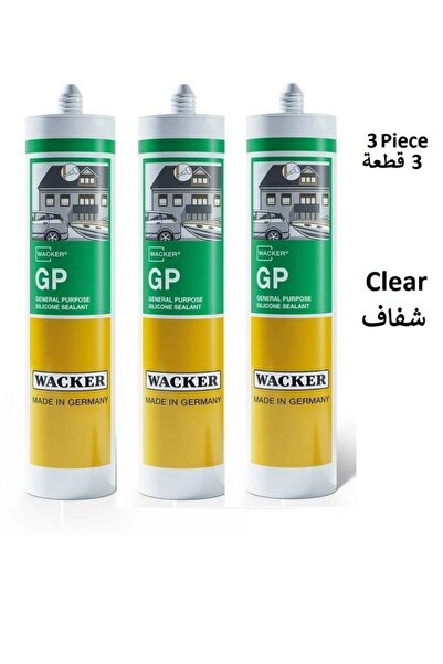 Wacker Silicone Sealant Multi-Purpose Transparent 280ml 3 Pieces