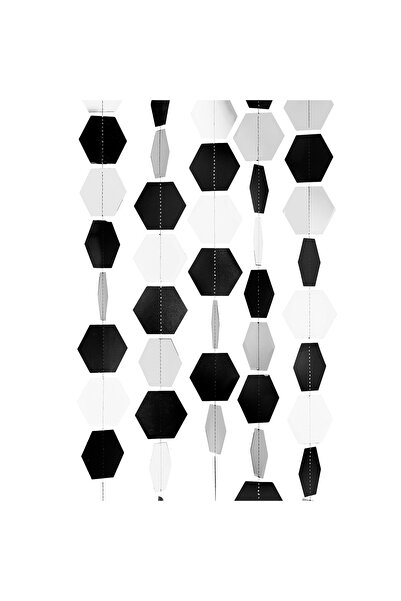 Hootyballoo خلفية سداسية الشكل من الورق المقوى أحادي اللون بطول 20 مترًا