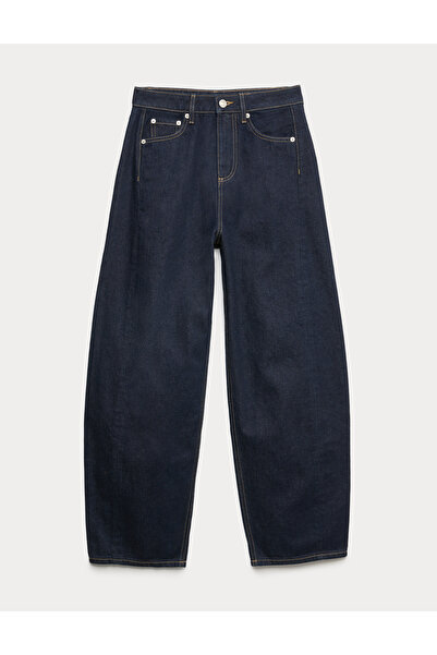Marks & Spencer Orta Bel Barrel Paça Jean