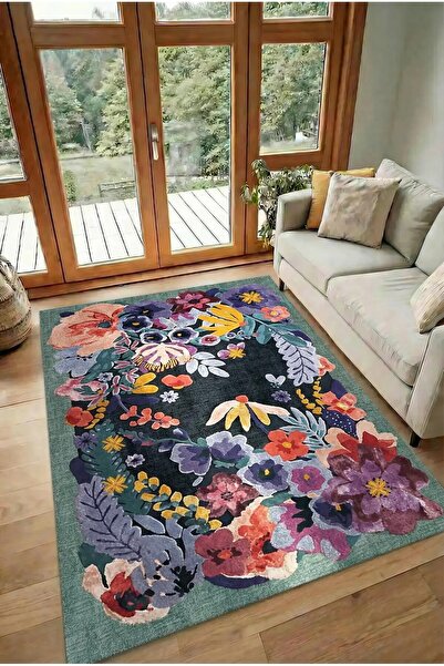 CESTA HOME DİJİTAL BASKILI ÇOK RENKLİ Kaymaz Taban Yıkanabilir Modern Mutfak ...