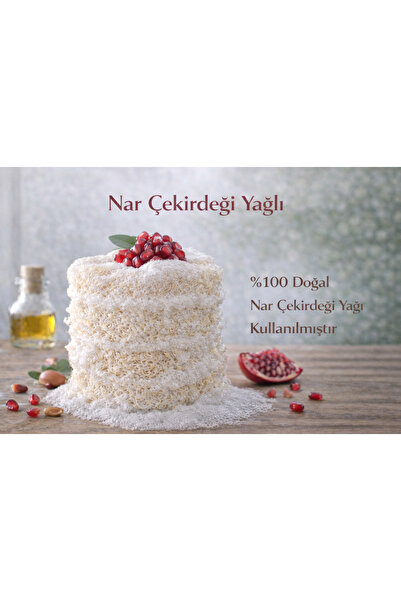 Lavandula Kendinden sabunlu, %100 doğal nar çekirdeği yağlı kabak lifi