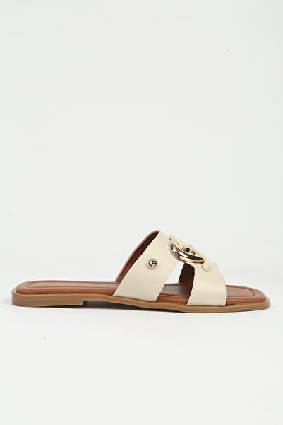 Pierre Cardin Women's Beige Slippers Pc-55746