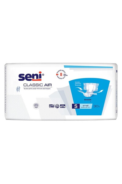 Seni Set of 2 x 30 Classic Air Adult Diapers, S