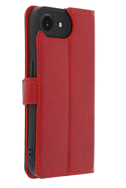isiltikidsmoda Newface iPhone 16E Case Trend S Plus Flip Case - Red