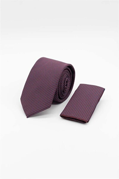 İmza Burgundy Patterned 6 cm Tie