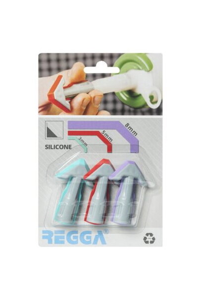 REGGA Flat Applicator Set for Silicone Sealant 3, 5, 8mm
