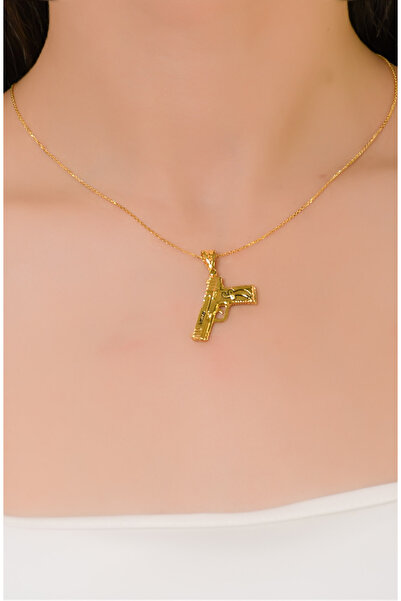 güneyler altın ZÜLFİKAR KILIÇ DESENLİ SİLAH KOLYE 22 AYAR A063220