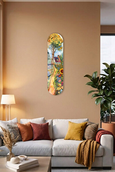 Decorita Cam Kaykay Tablo | Saklı Bahçe | 80x20